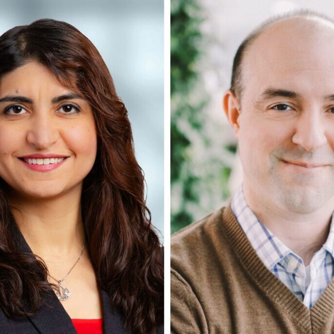 Azadeh Yadollahi (left), a Tier 2 Canada Research Chair in Cardiorespiratory Engineering, and Aaron Wheeler (right), a Tier 1 Canada Research Chair in Microfluidics Bioanalysis, are among 179 researchers across Canada to receive CRC funding in this cycle.